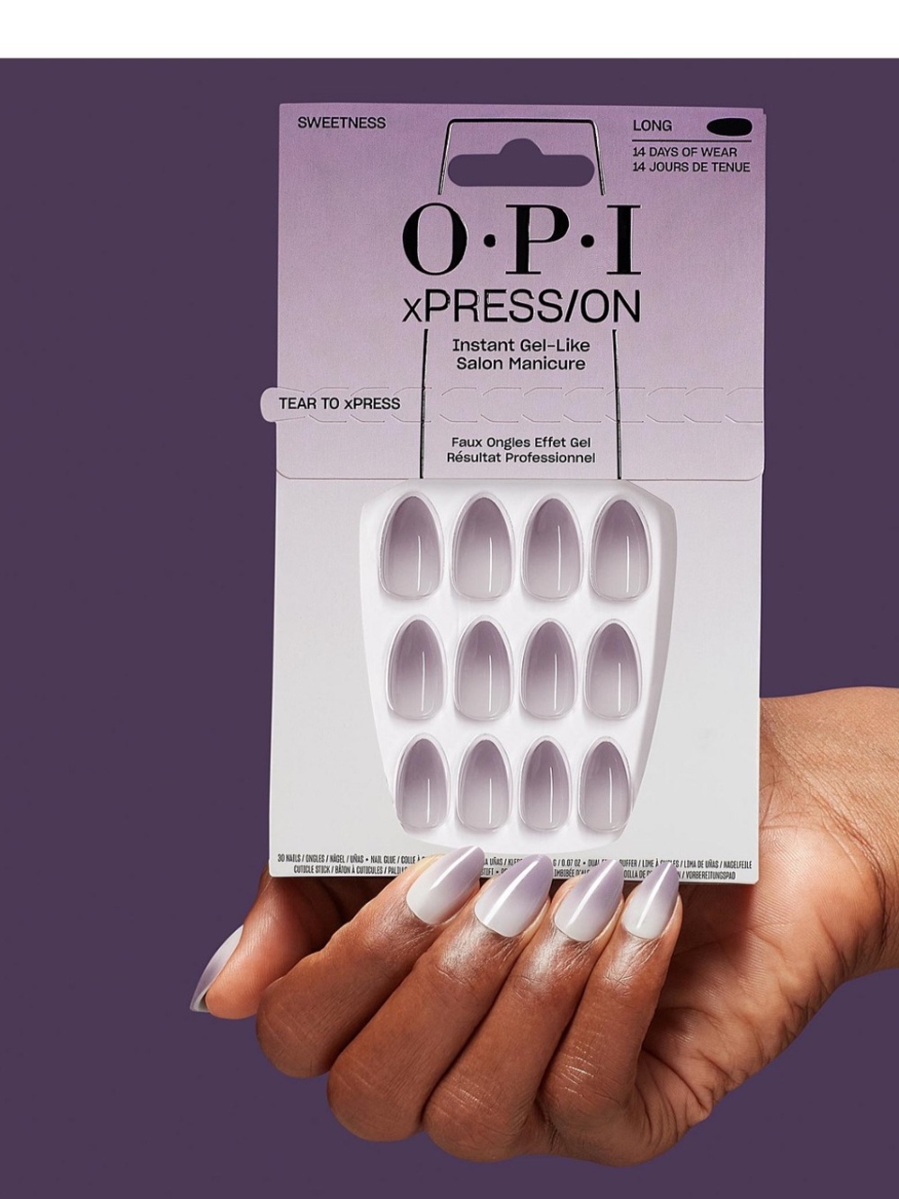 OPI XPRESS/ON Ombre Press-On Nails in the shade "Sweetness”-NIB